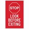 Brady Traffic Sign, 18" H, 12 in W, Plastic, Rectangle, English, 124447 124447 - alternate 1